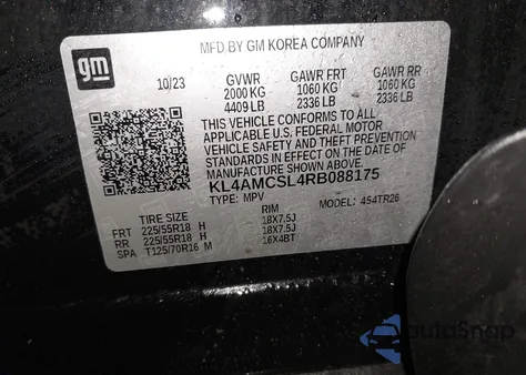 2024 Buick Encore Gx Preferred Awd from USA, damaged, VIN KL4AMCSL4RB088175
